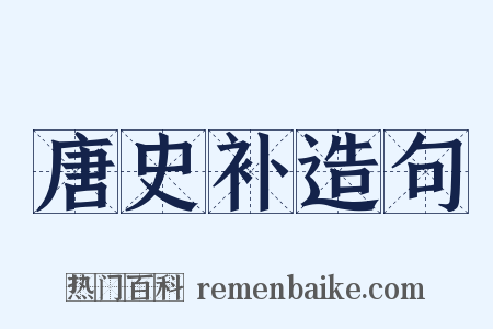 唐史补造句是什么意思的图片